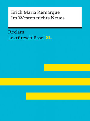 cover image of Im Westen nichts Neues von Erich Maria Remarque